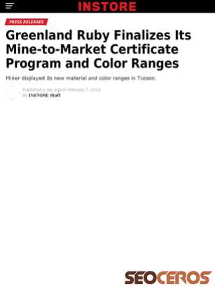 instoremag.com/greenland-ruby-finalizes-its-mine-to-market-certificate-program-and-color-ranges tablet anteprima