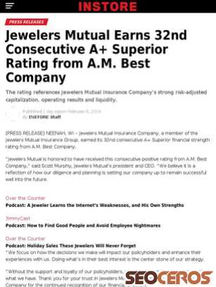 instoremag.com/jewelers-mutual-earns-32nd-consecutive-a-superior-rating-from-a-m-best-company tablet Vorschau