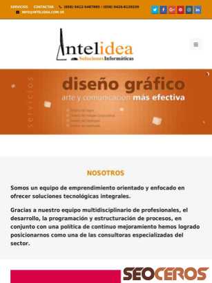 intelidea.com.ve tablet Vista previa