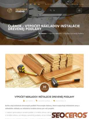 interier.studio/Vypocet-nakladov-instalacie-drevenej-podlahy.html tablet Vorschau