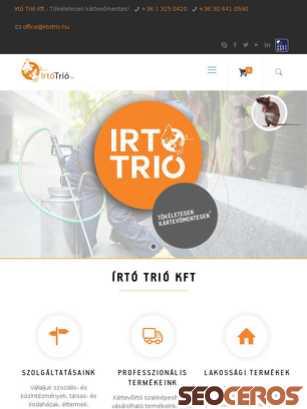 irtotrio.hu tablet előnézeti kép
