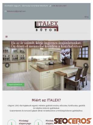 italex.hu tablet náhled obrázku
