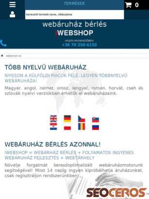 iwebshop.hu tablet preview