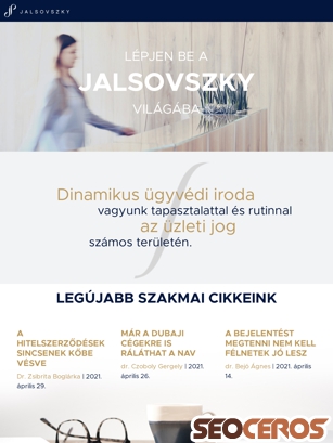 jalsovszky.com/hu tablet vista previa
