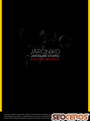 jaroniko.pl tablet preview
