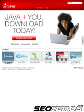 java.com tablet preview