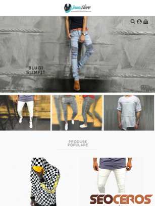 jeans-store-men.ro tablet preview