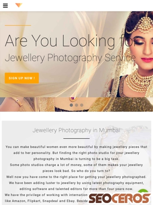 jewelleryphotographymumbai.in tablet preview