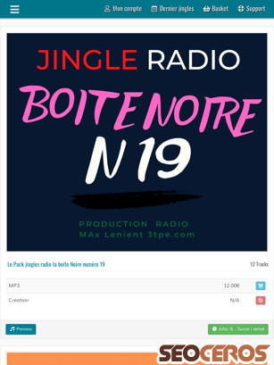 jingle-radio.com tablet Vista previa