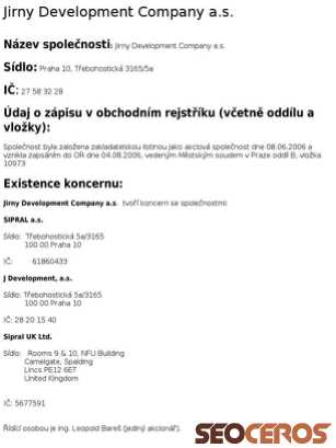 jirnydc.cz tablet Vista previa