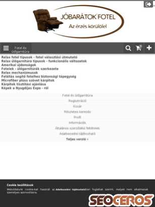 jobaratokfotel.hu/hasznos-informaciok tablet vista previa