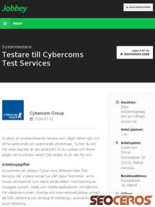 jobbey.se/jobb/Testare-till-Cybercoms-Test-Services-6779012 tablet anteprima