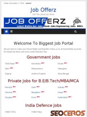 jobofferz.com tablet förhandsvisning