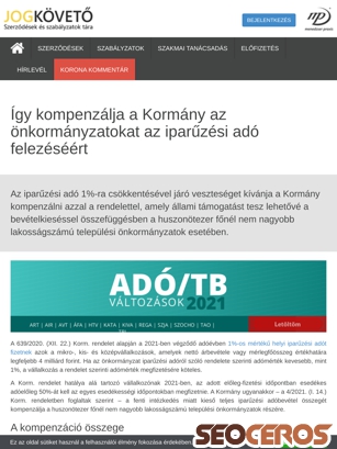 jogkoveto.hu/tudastar/onkormanyzati-kompenzacio-iparuzesi-ado tablet náhľad obrázku