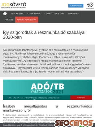 jogkoveto.hu/tudastar/reszmunkaido-szabalyai-valtozas-2020 tablet náhľad obrázku