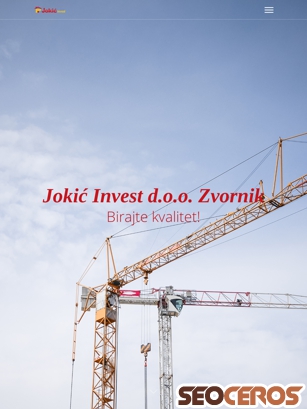 jokic-invest.com tablet obraz podglądowy
