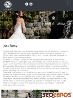 just-roxy.ro tablet Vista previa