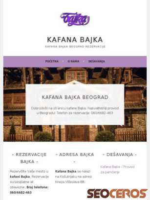kafanabajka.wordpress.com tablet előnézeti kép