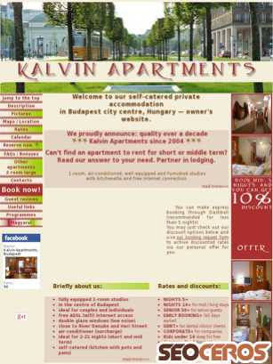 kalvinapartments.com tablet obraz podglądowy