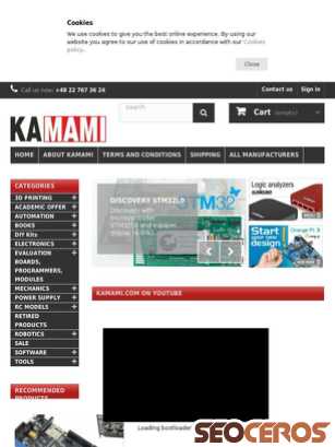 kamami.com tablet preview