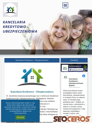 kancelaria-kredytowo-ubezpieczeniowa.radom.pl tablet obraz podglądowy