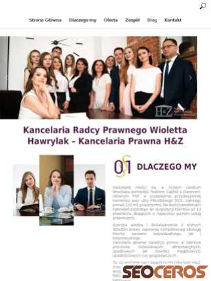 kancelariahawrylak.pl tablet preview