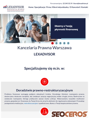 kancelarialexadvisor.pl tablet vista previa