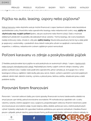 karavany.vyrobce.cz/pujcka-na-auto-karavan.html tablet Vorschau