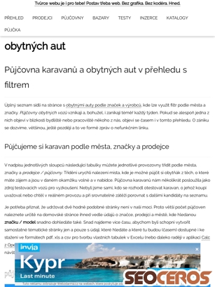 karavany.vyrobce.cz/pujcovna-karavanu.html tablet obraz podglądowy