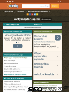 kartyanaptar.lap.hu tablet prikaz slike