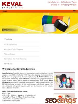 kevalindustries.com tablet obraz podglądowy