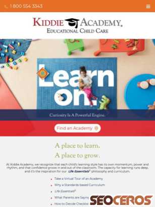 kiddieacademy.com tablet preview