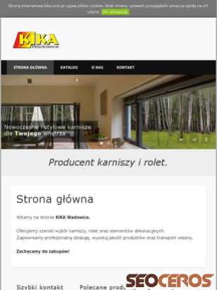 kika.com.pl tablet Vista previa
