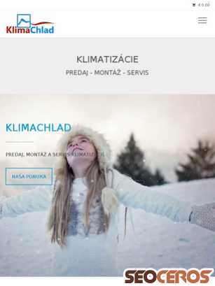 klimachlad.sk tablet előnézeti kép
