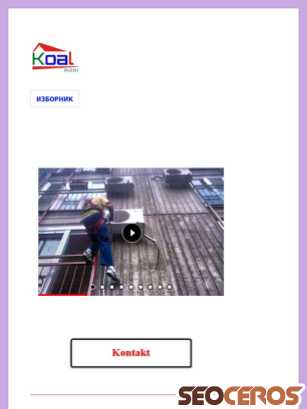 koalmont.rs tablet előnézeti kép