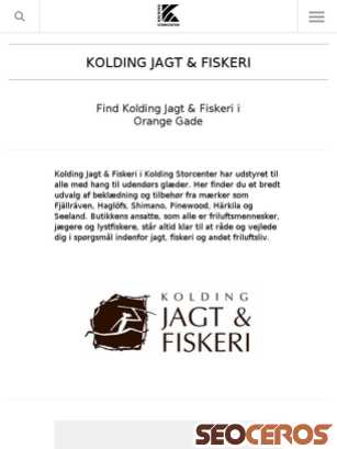 koldingstorcenter.dk/butikker/kolding-jagt-fiskeri.aspx tablet náhled obrázku