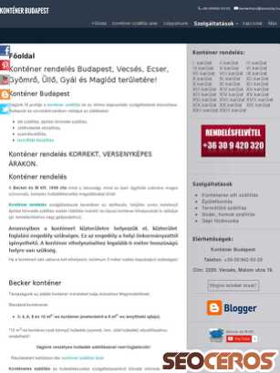 kontenerbudapest.hu tablet előnézeti kép