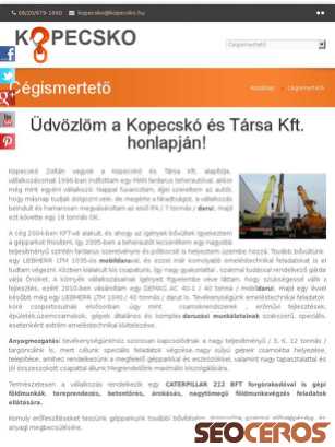 kopecsko.hu tablet előnézeti kép