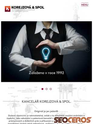 korejzova.ad13.cz/cz/home tablet anteprima