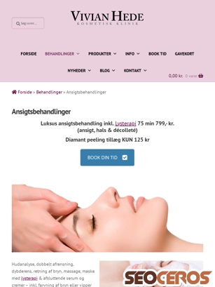 kosmetologbehandling.dk/behandlinger/ansigtsbehandlinger tablet előnézeti kép