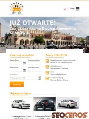 krakow-rentacar.pl tablet náhľad obrázku
