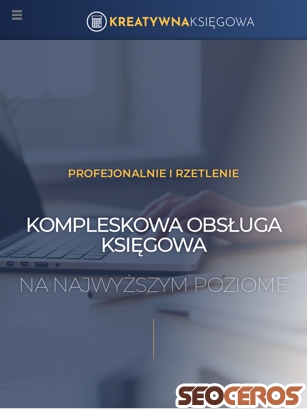 kreatywnaksiegowa.com.pl tablet preview