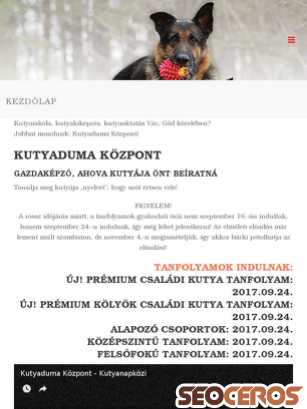 kutyaduma.hu tablet előnézeti kép