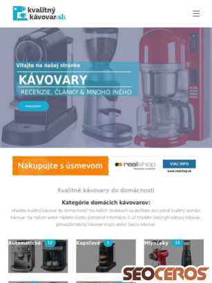 kvalitny-kavovar.sk tablet preview