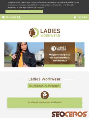 ladiesworkwear.hu tablet preview