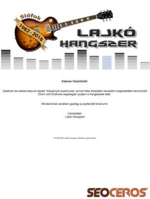 lajko-hangszer.hu tablet förhandsvisning