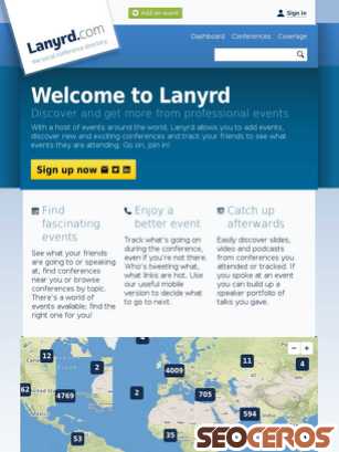 lanyrd.com tablet preview