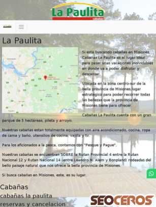 lapaulita.com tablet förhandsvisning