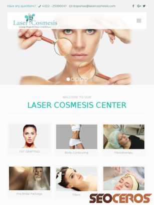 lasercosmesis.com tablet preview