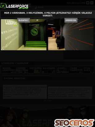 laserforce.hu tablet obraz podglądowy